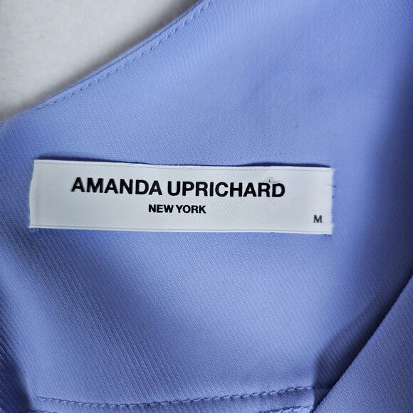 Amanda Uprichard x Revolve Eloise Dress English Lavender Mini Smocked Pockets M - Picture 13 of 16